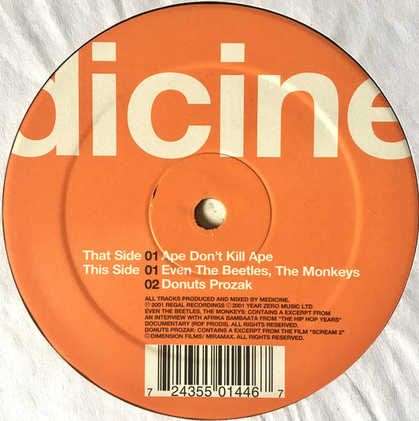 Medicine8 : Ape Don't Kill Ape (12")