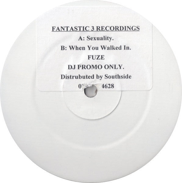 Fuze : Sexuality / When You Walked In (12", Promo, W/Lbl, Sti)