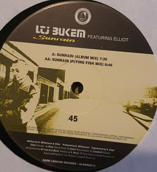 LTJ Bukem Featuring Elliot : Sunrain (12")