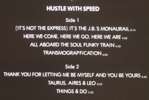 The J.B.'s : Hustle With Speed (LP, Album, RE)