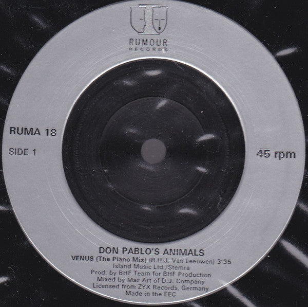 Don Pablo's Animals : Venus (7", Single, Inj)