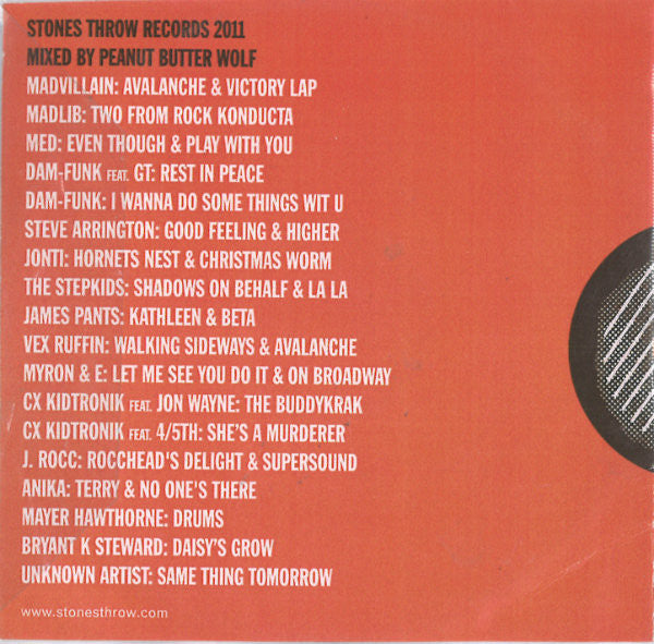 Peanut Butter Wolf : Stones Throw Records 2011 (CDr, Mixed)