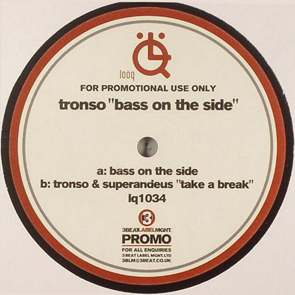 Tronso & Superandeus : Bass On The Side / Take A Break (12", Promo)