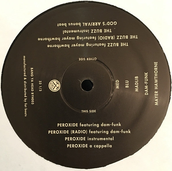 M.E.D. (2), Blu (2), Madlib : The Buzz (12", EP)