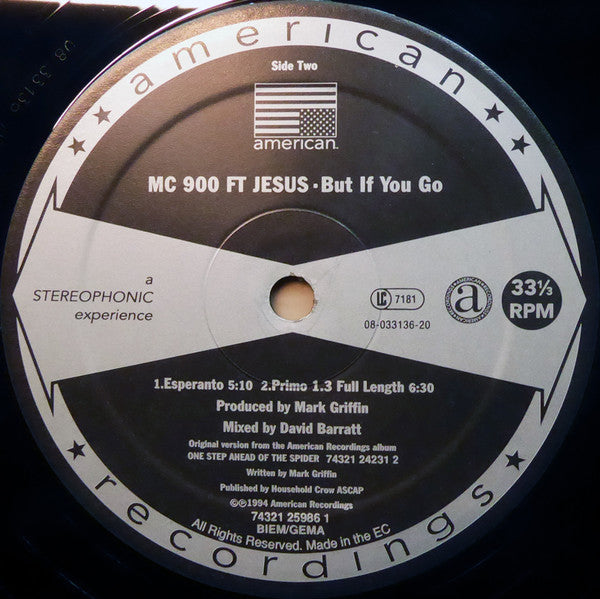 MC 900 Ft Jesus : But If You Go (12", Maxi)