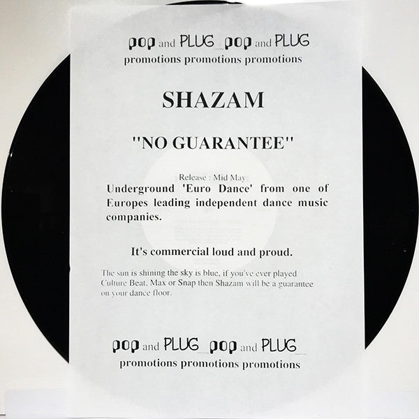 Shazam : No Guarantee (12", Promo)