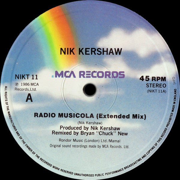 Nik Kershaw : Radio Musicola (12", Single)