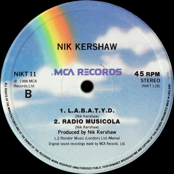 Nik Kershaw : Radio Musicola (12", Single)