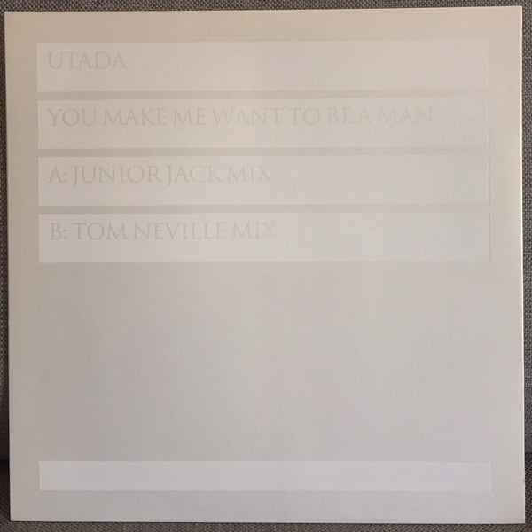 Utada* : You Make Me Want To Be A Man (12", Promo)