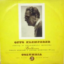 Ludwig van Beethoven : Beethoven Fidelio Overture, Leonore Overtures Nos 1, 2 & 3 (LP, Mono)