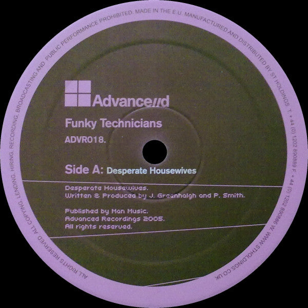 Funky Technicians : Desperate Housewives / Back Draft (12")