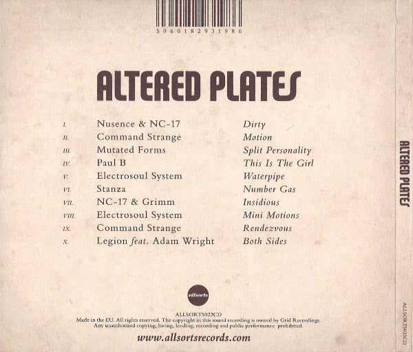 Various : Altered Plates (CD, Comp)