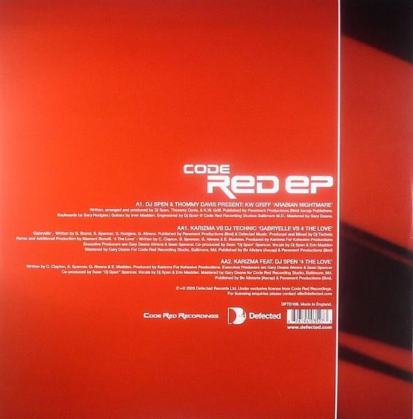 Various : Code Red EP (12", EP)