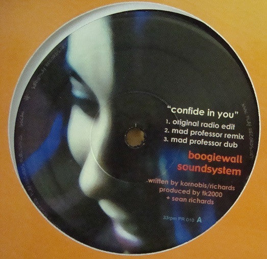 Boogiewall Sound System : Confide In You / My Promise (12")