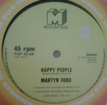 Martyn Ford : Happy People (12")
