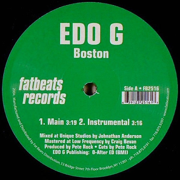 Edo G* : Boston (12")