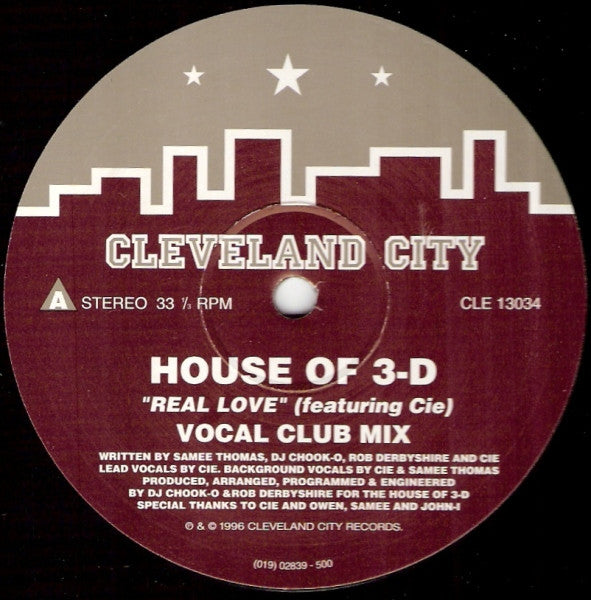 House of 3-D : Real Love (12")