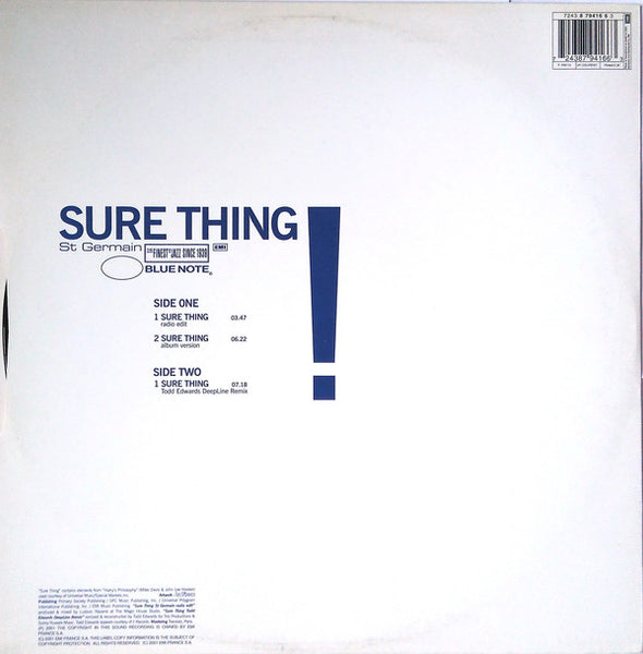 St Germain : Sure Thing (12", Single)