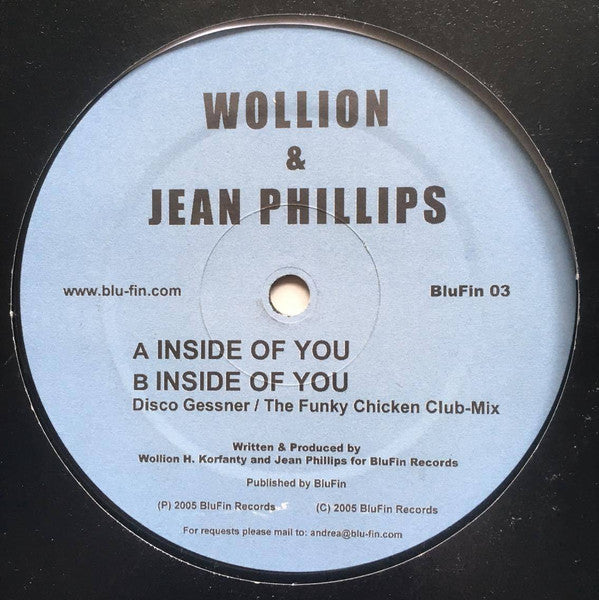 Wollion & Jean Phillips : Inside Of You (12")