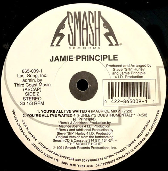 Jamie Principle : You're All I've Waited 4 (12")