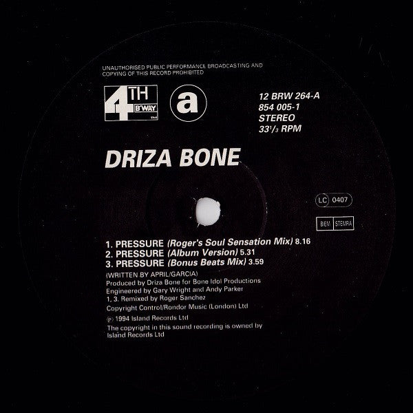 Drizabone : Pressure (12")