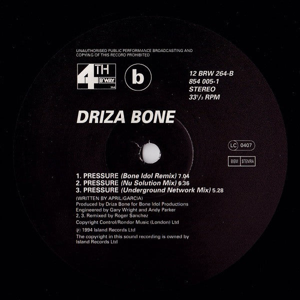 Drizabone : Pressure (12")