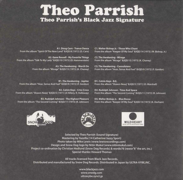 Theo Parrish : Theo Parrish's Black Jazz Signature (2xLP, Comp)