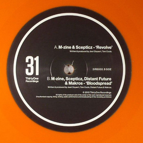 M-zine & Scepticz : Revolve / Bloodspread (12", Ltd, Ora)