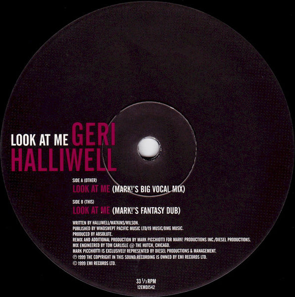Geri Halliwell : Look At Me (12", Promo)