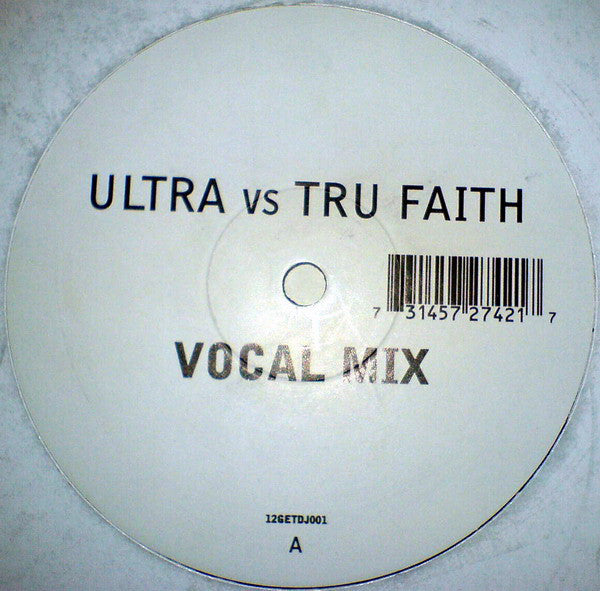 Ultra* vs. Tru Faith : Get It Up (The Feeling) (12", Promo)