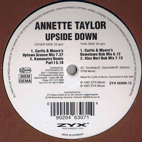 Annette Taylor : Upside Down (12")