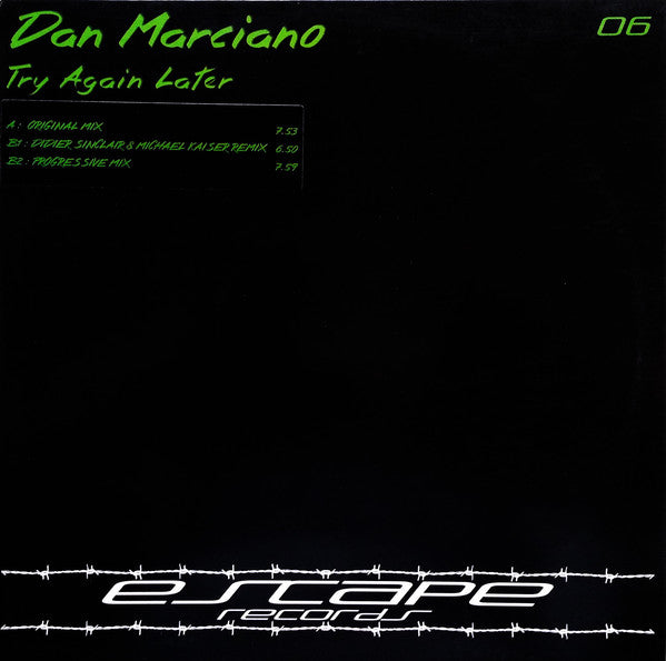 Dan Marciano : Try Again Later (12")