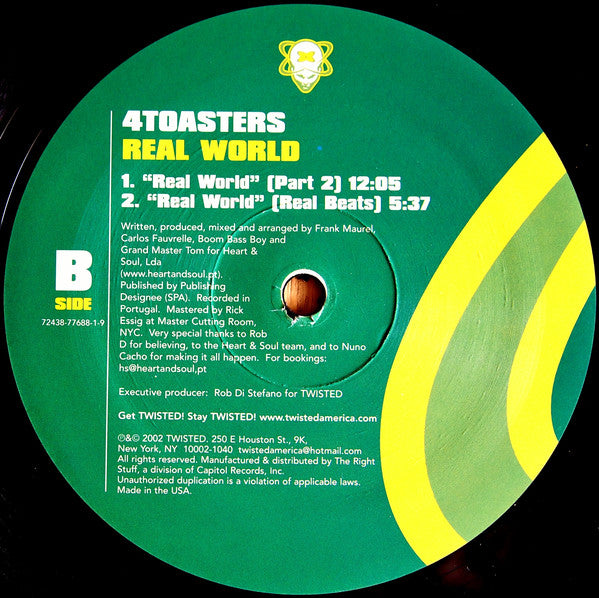 4 Toasters : Real World (12")
