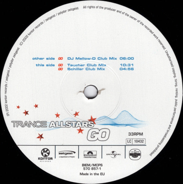 Trance Allstars : Go (12")