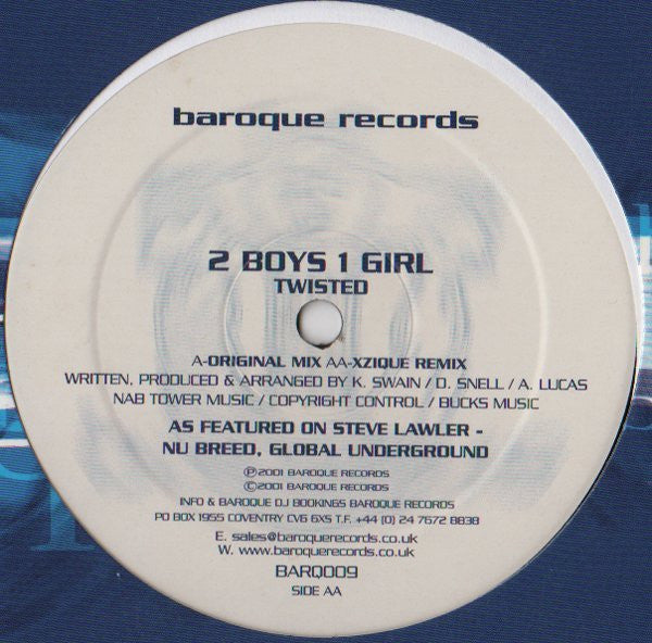 2 Boys 1 Girl : Twisted (12")