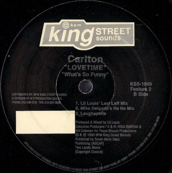 Carlton : Lovetime (2x12")