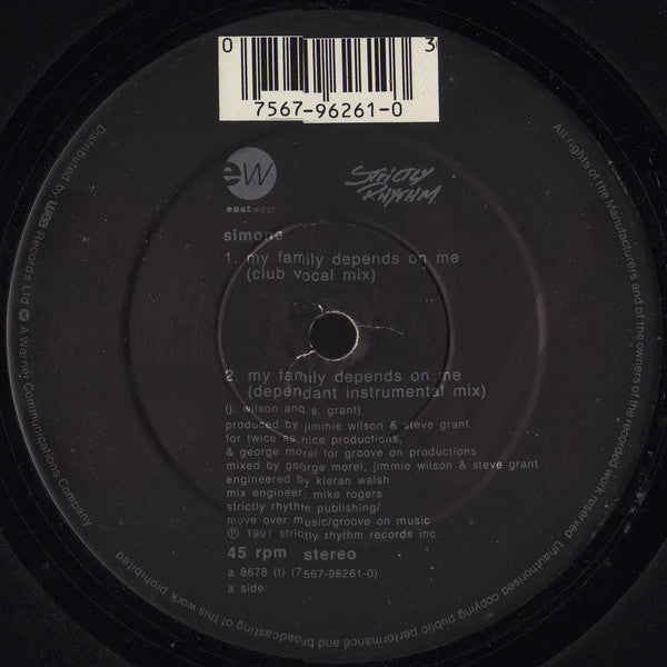 Simone : My Family Depends On Me (12")