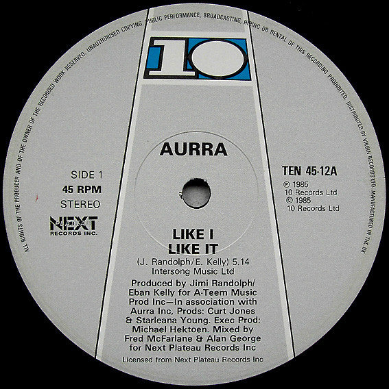 Aurra : Like I Like It (12", Single)