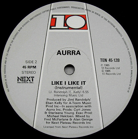Aurra : Like I Like It (12", Single)