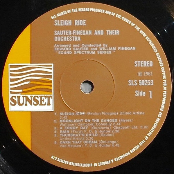 Sauter-Finegan Orchestra : Sleigh Ride (LP, Album)