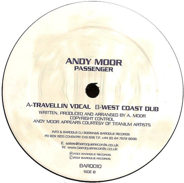 Andy Moor : Passenger (12")