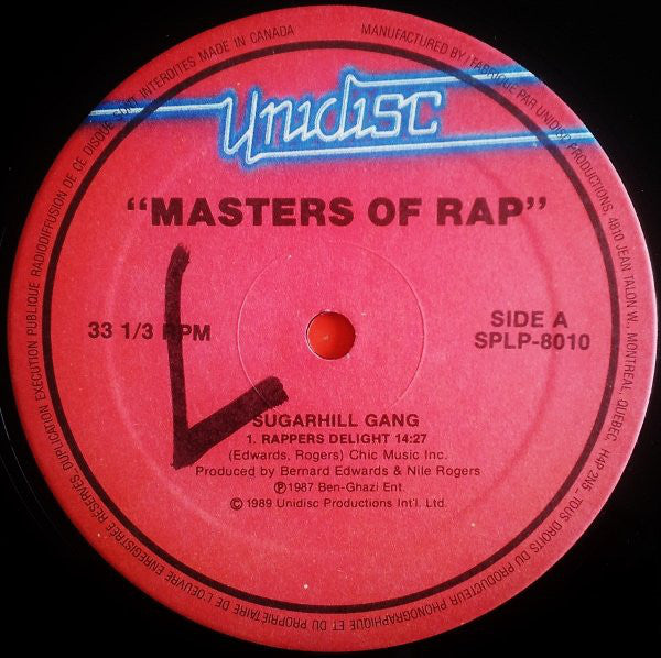 Various : Masters Of Rap (LP, Comp)