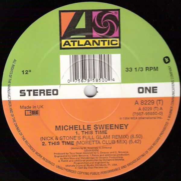 Michelle Sweeney : This Time (12")
