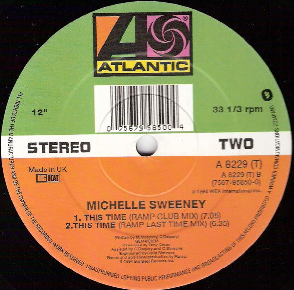 Michelle Sweeney : This Time (12")