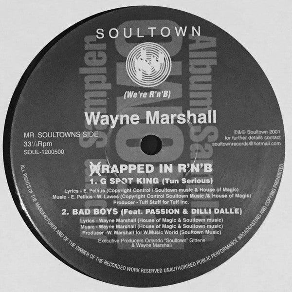 Wayne Marshall (3) : Wrapped In R'N'B (12", Smplr)