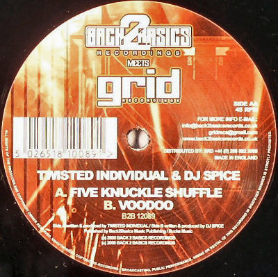 Twisted Individual & DJ Spice : Back 2 Basics Meets Grid (Part 2) (12")