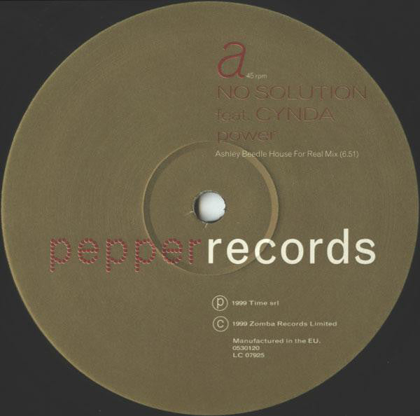No Solution Feat. Cynda : Power (12")