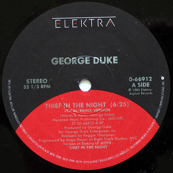 George Duke : Thief In The Night (12")