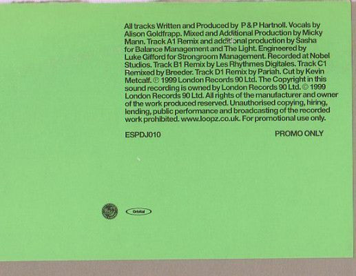 Orbital : Belfast / Nothing Left (2x12", Ltd, Promo)