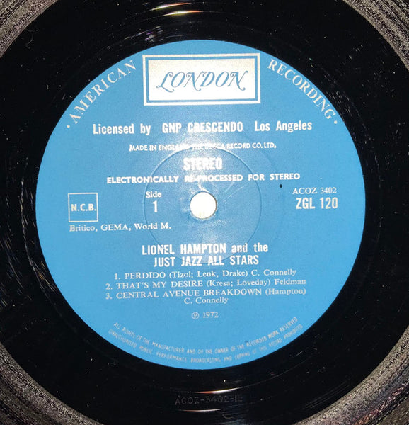 Lionel Hampton And The Just Jazz All Stars : Lionel Hampton And The Just Jazz All Stars (LP, Album)